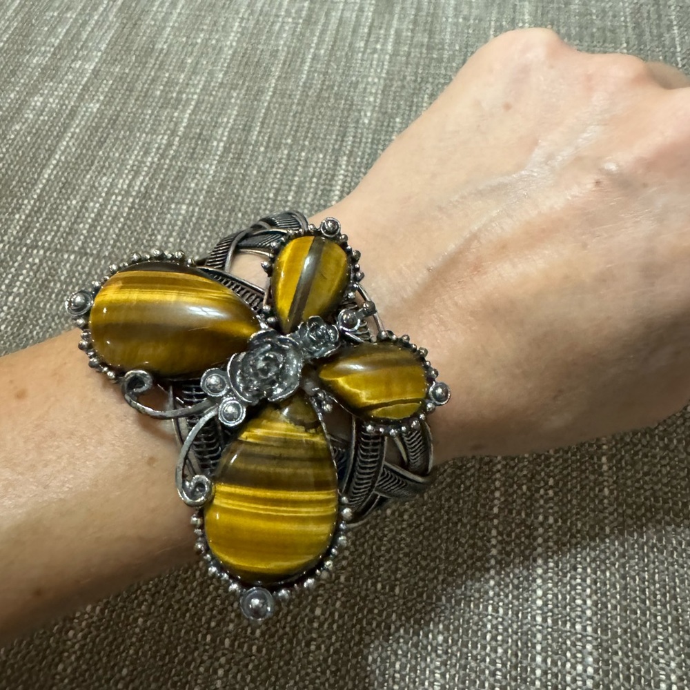 Tiger’s Eye Butterly Cuff bracelet